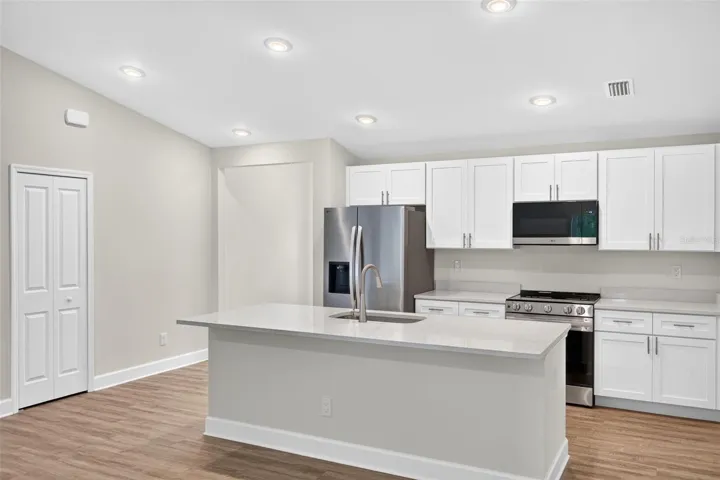 Kitchen with Quartz Counters