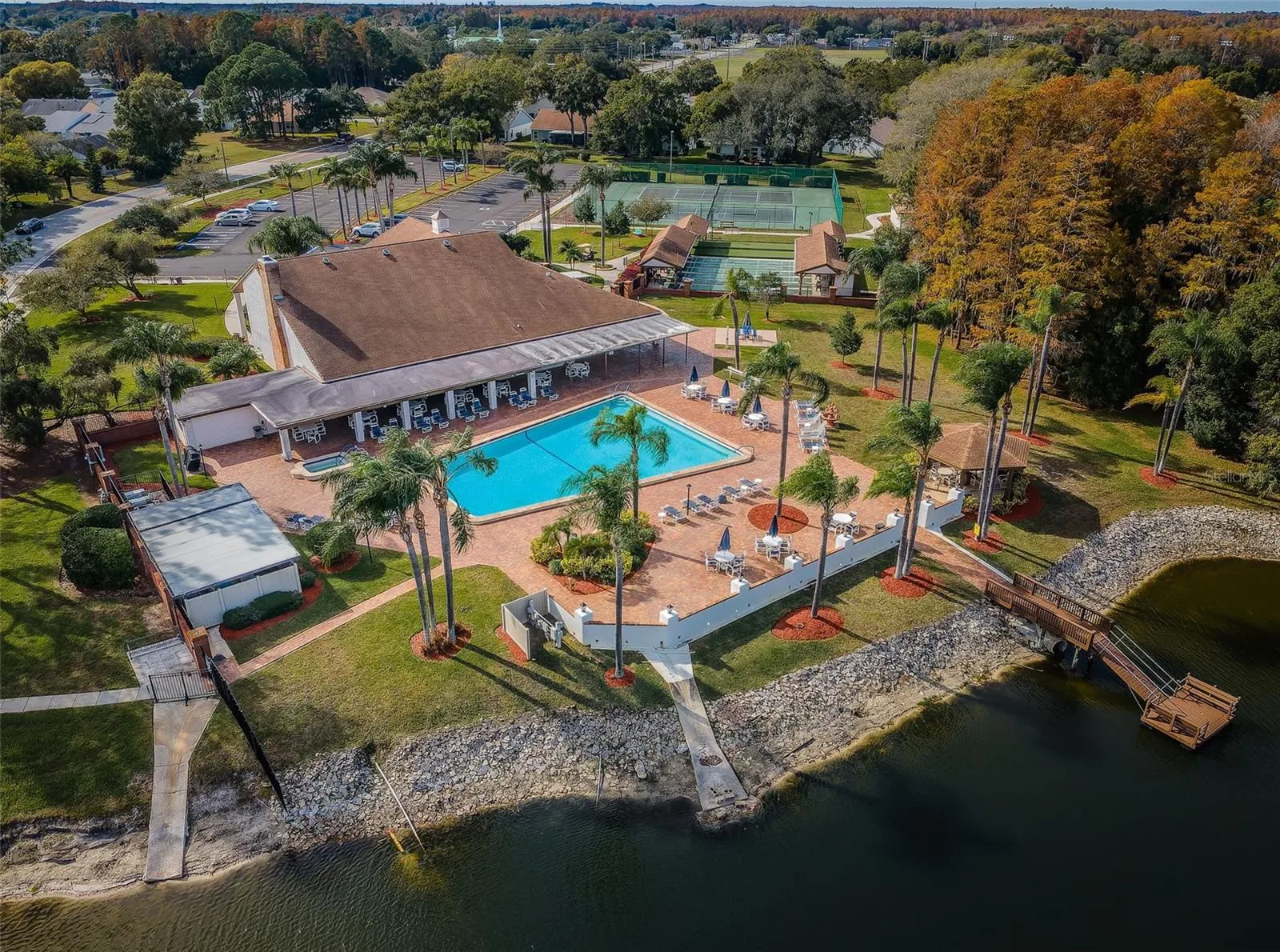 Heritage Lake 55+ Community Pool Aerial