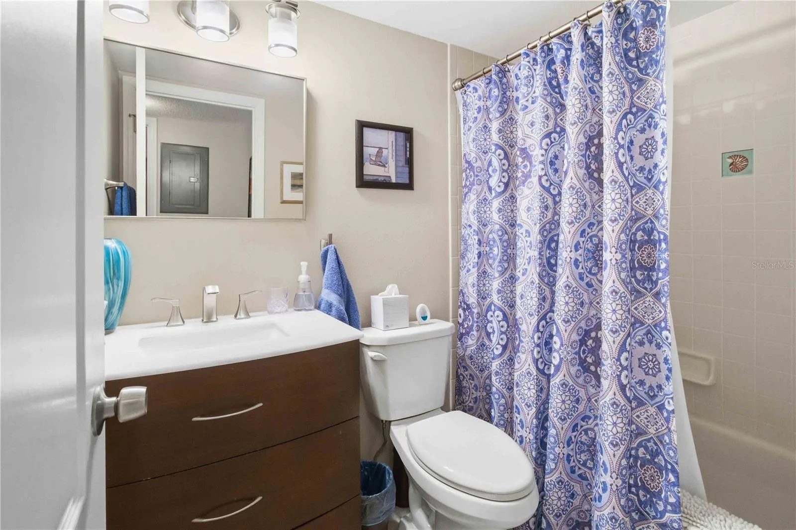 Guest bathroom space.