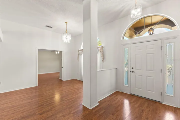 Front entry with closet