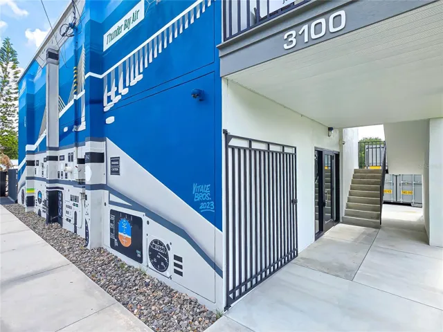 Front Entry with mural
