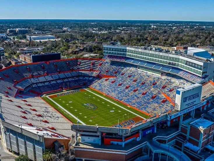 University of Florida is under 5 miles aways for games and all kinds of events.