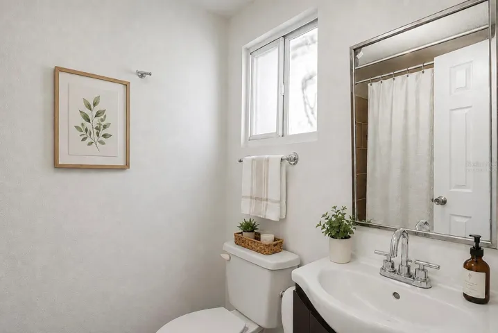 Primary Bath Virtually Staged
