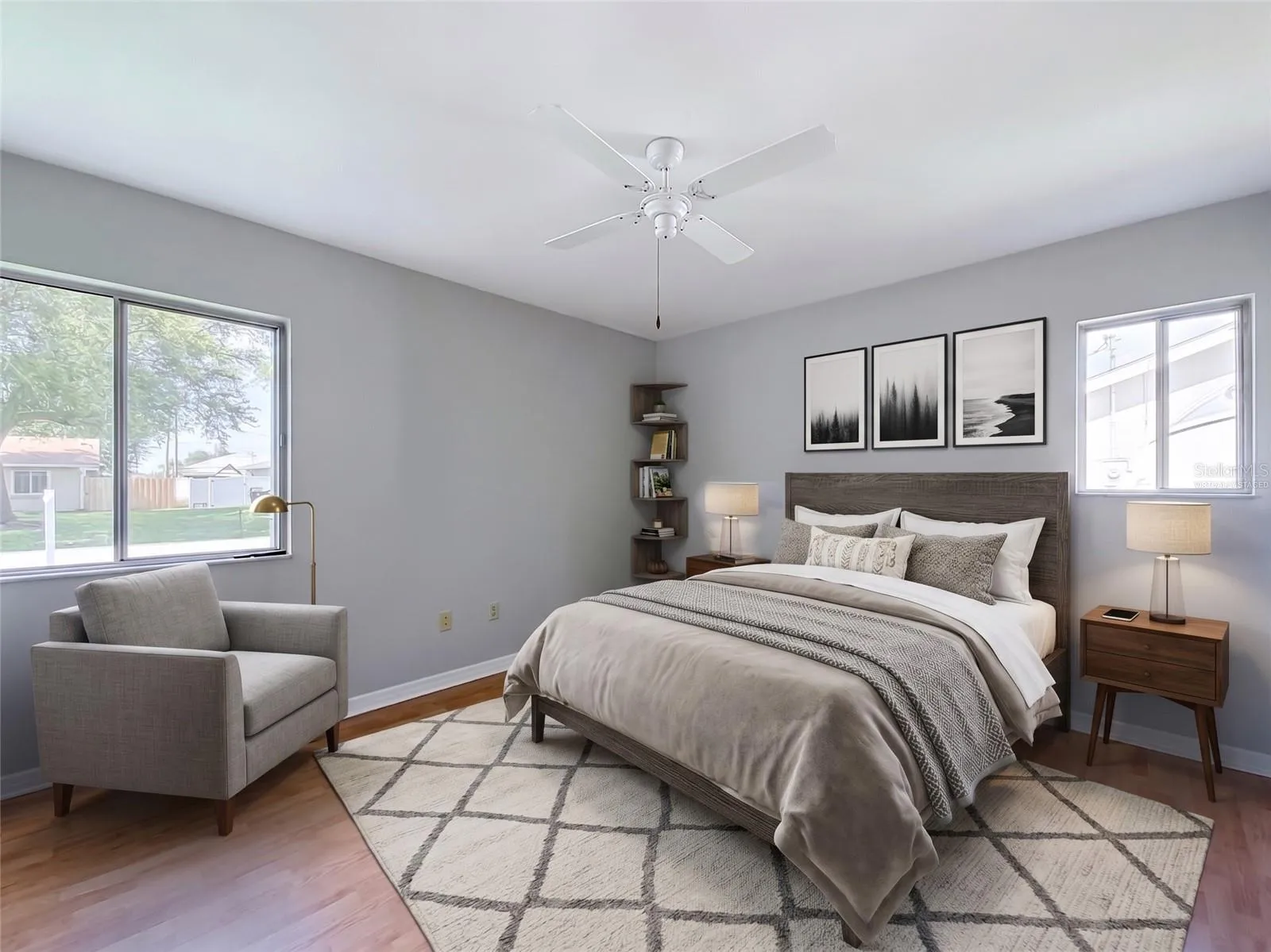 Virtually Staged primary bedroom