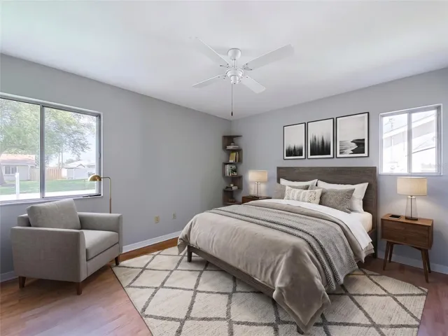 Virtually Staged primary bedroom