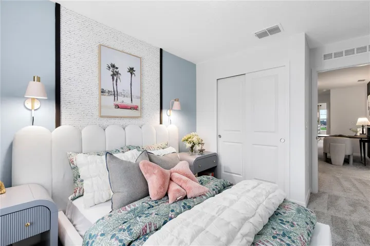 Model Home Design Only. Pictures and furnishings are for illustrative purposes only. Elevations, colors and options may vary. Furniture is for model home staging only.