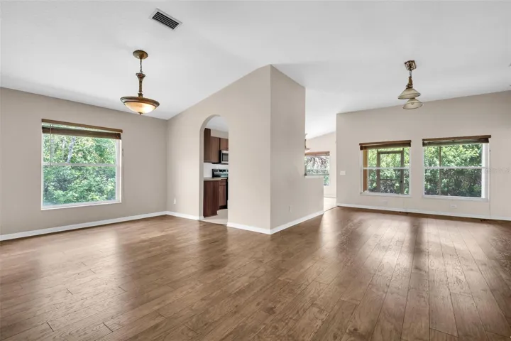 Dining room and living room