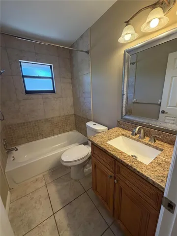 Guest bathroom tub shower combo
