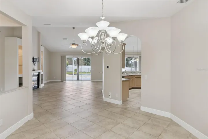 Dining Room looking toward living room &amp; kitchen