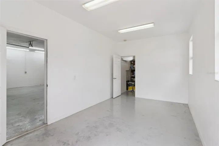 Bionus room in detached garage 10 x 18 with additional storage room 8 x 10