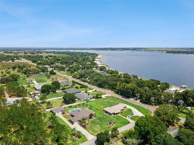 Aerial view looking SE with CrookedLake in view