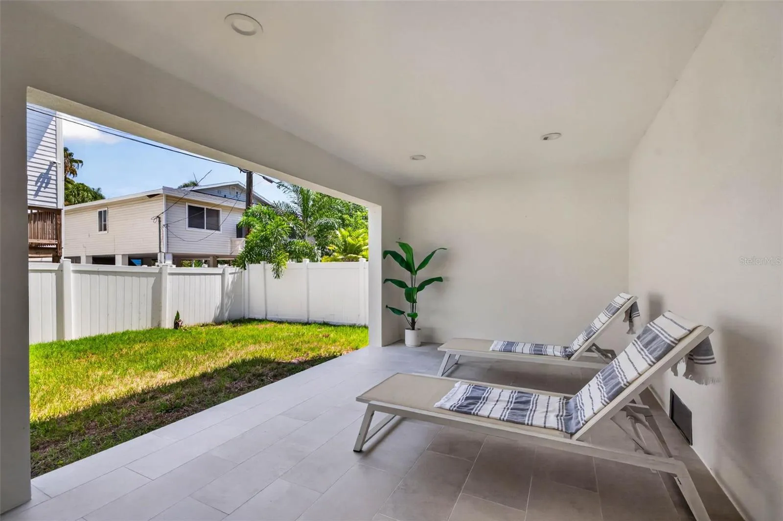 Covered patio