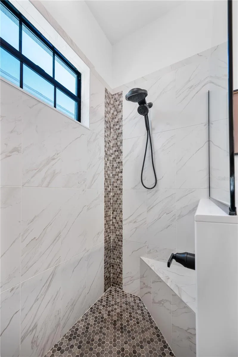 Primary ensuite walk-in shower