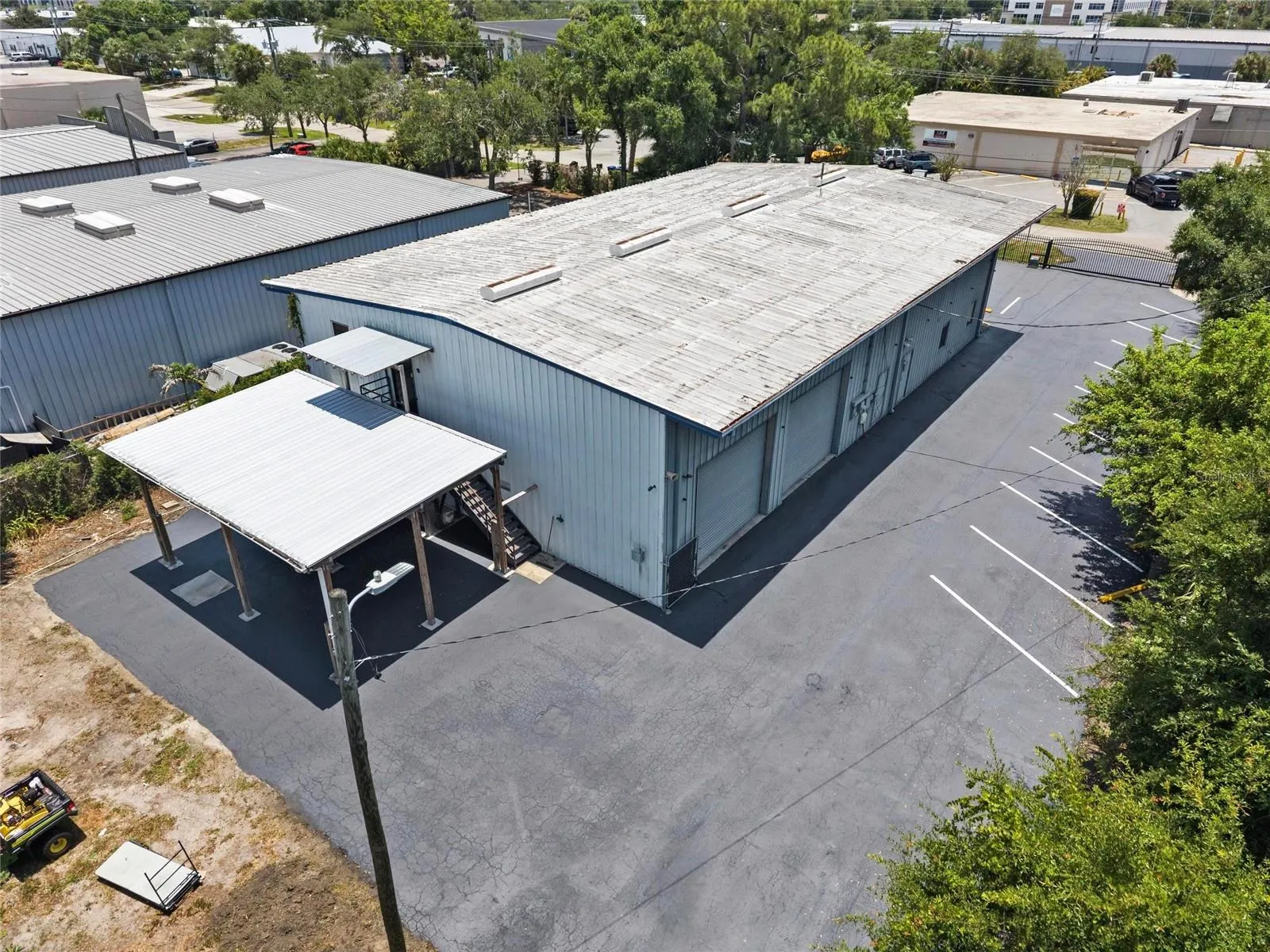 Aerial View of Rear of Building