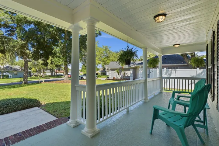 Spacious wrap-around porch