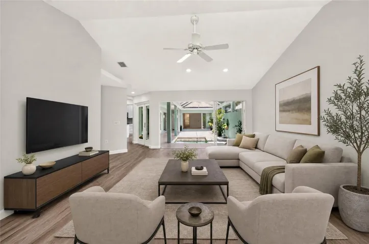 Virtually Staged Living room