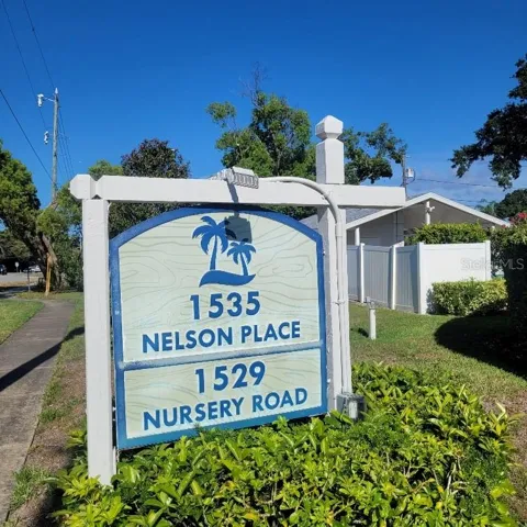 Nelson Place Entry Sign