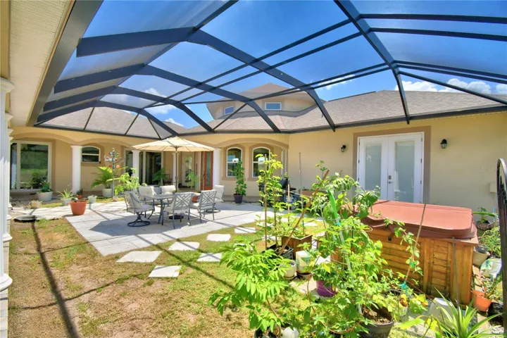 Screened in Courtyard