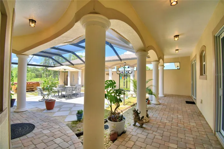 Screened in Courtyard