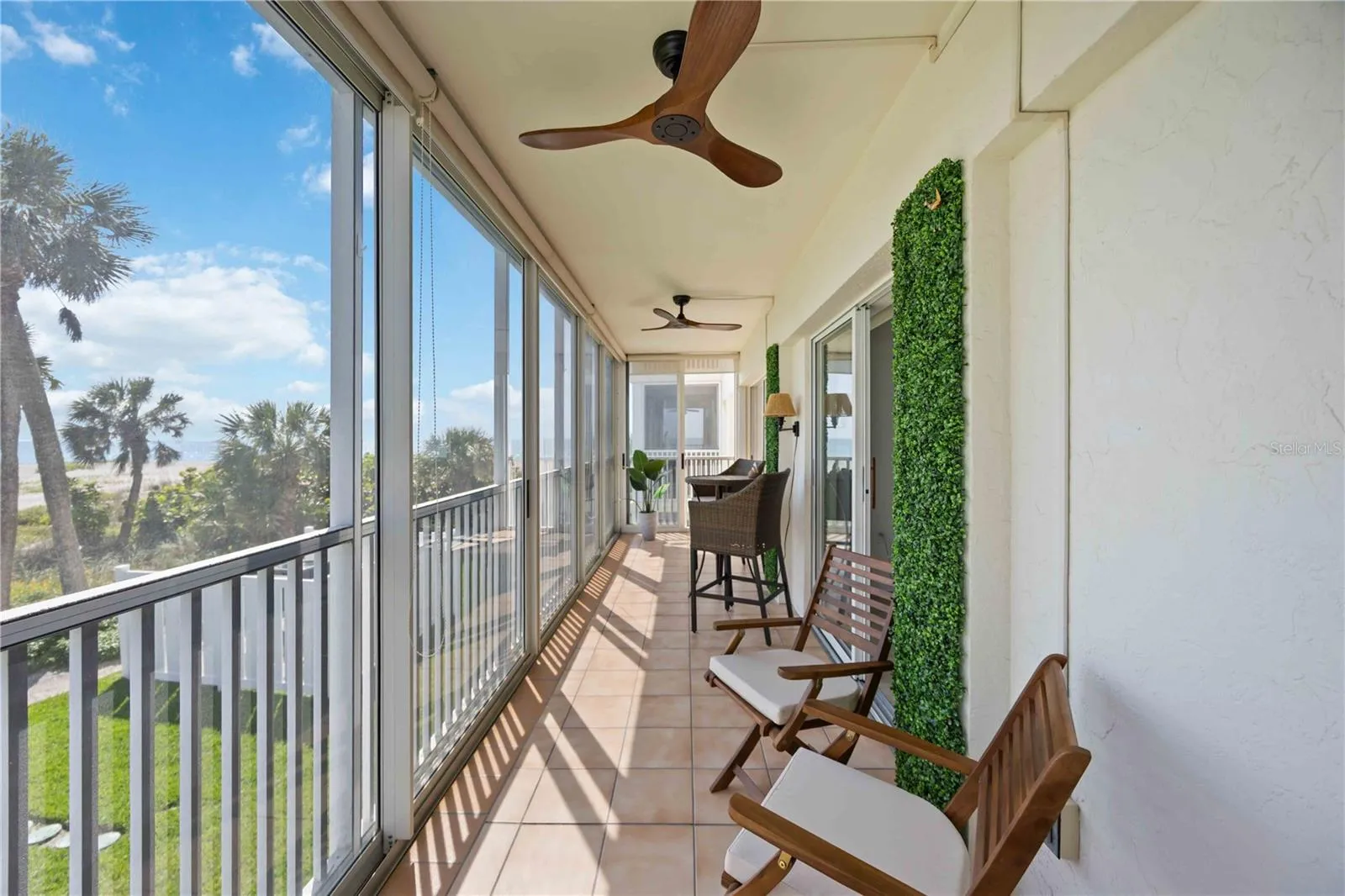 Spacious balcony