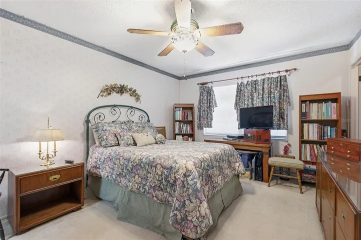 The master suite features an ensuite bathroom and walk in closet