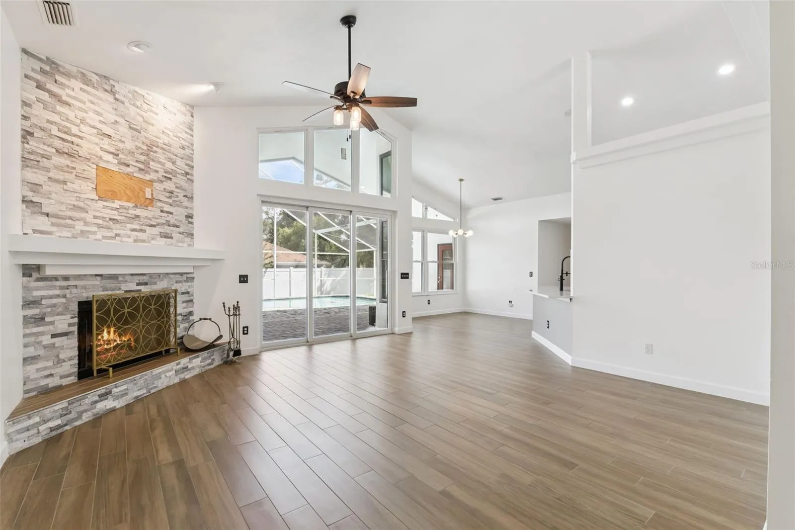 Open Floor Plan Family Room