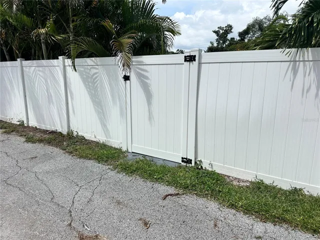 Gate from alley to backyard could easily be widened.