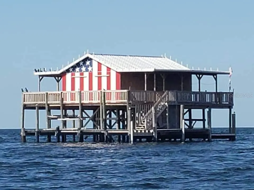 One of the stilt homes on the way to New Port Richey via water. This one is located near Durney Key.