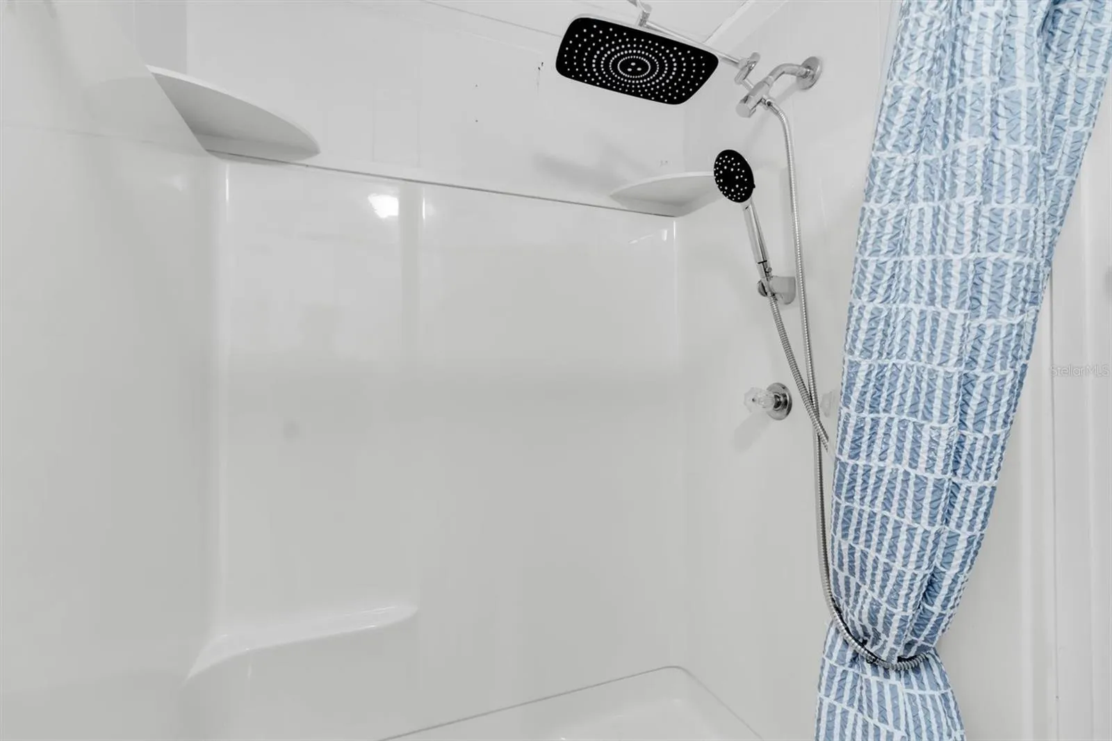 Shower in the master bathroom.