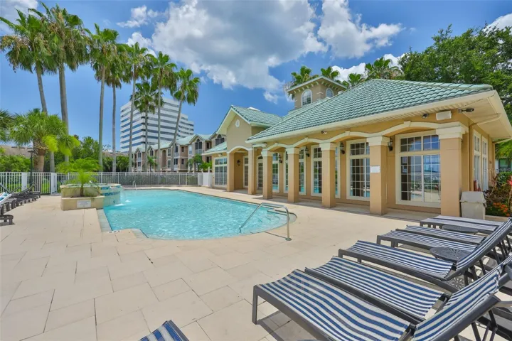 Heated saltwater pool
