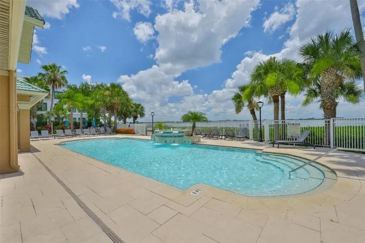 Heated saltwater pool