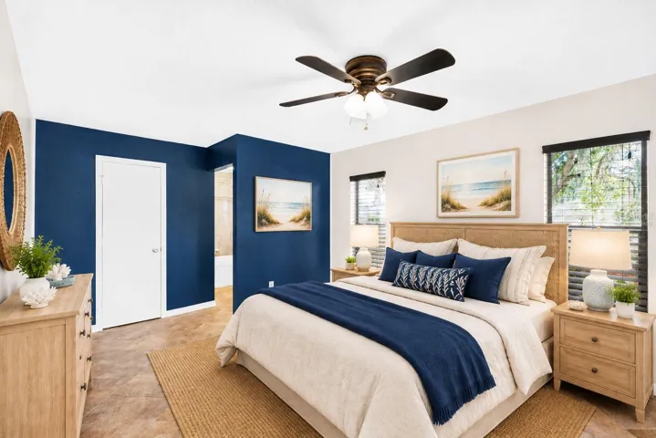 Virtually Staged Primary Bedroom