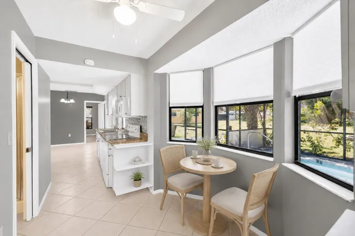 Virtually Staged Eat in Kitchen Space