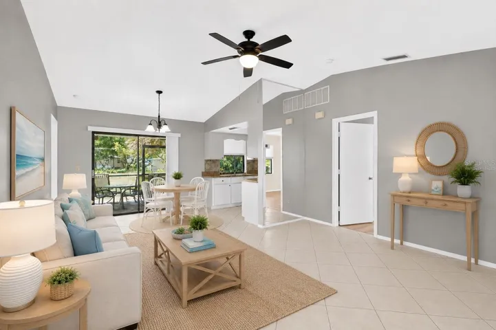 Virtually Staged Livingroom