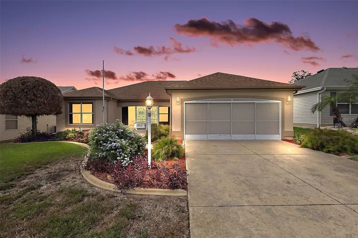 Twilight Front Elevation
