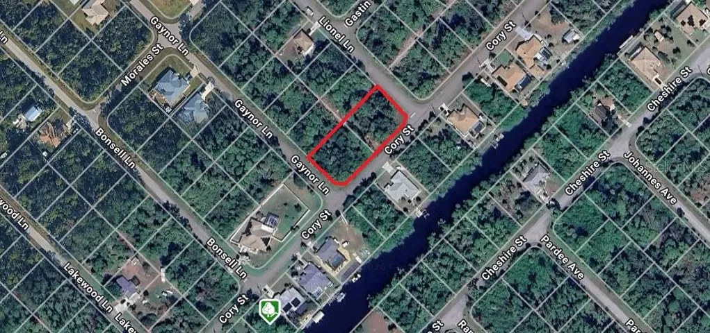 411 and 427 Cory St together to form an extra large homesite for your future home.