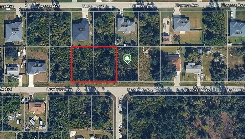 11928 and 11936 Brookside.  2 lots side by side for an extra large homesite and yard.