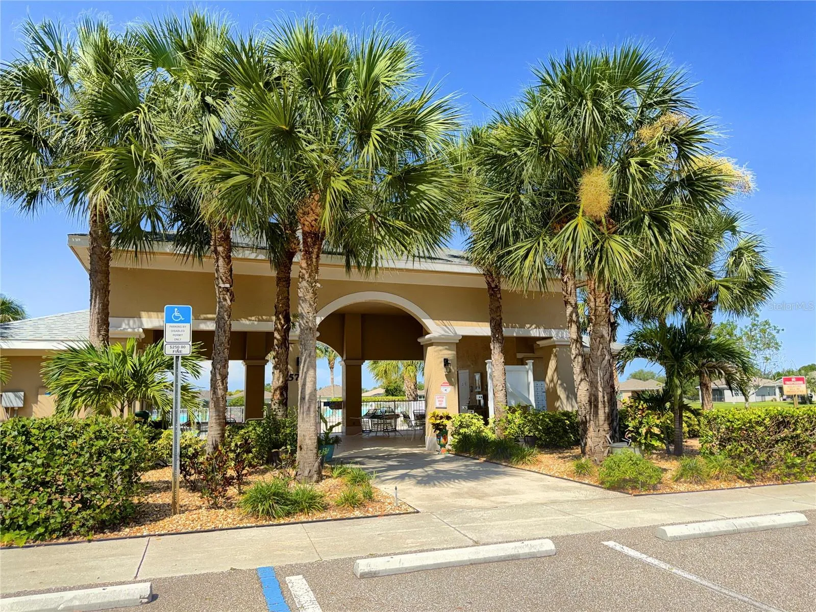 Calusa Creek pool complex and mail box entrance