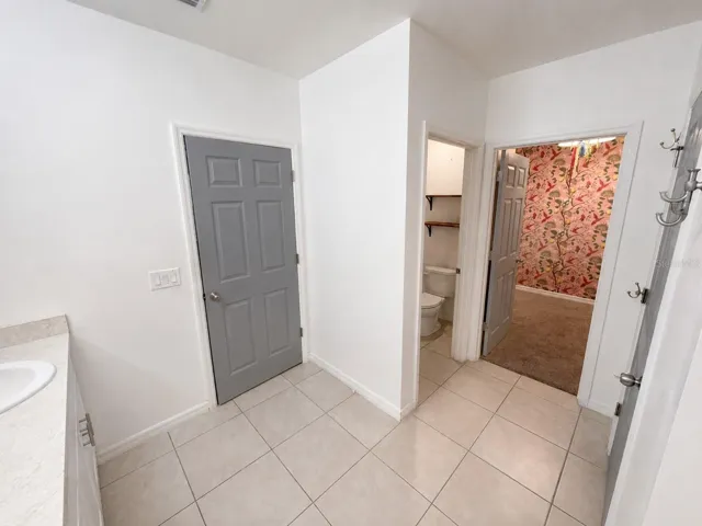 Master bathroom/closet