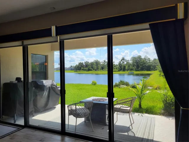 Collapsing sliders to downstairs Lanai