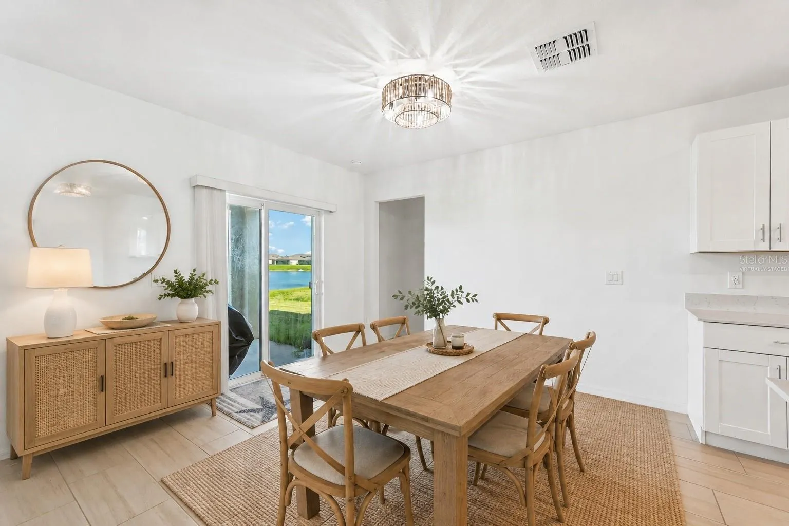 Virtually Staged Dining Room