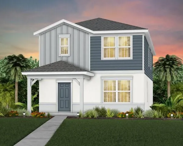 Exterior Design. Artistic rendering for this new construction home. Pictures are for illustrative purposes only. Elevations, colors and options may vary.