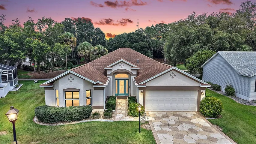 Twilight Front Elevation