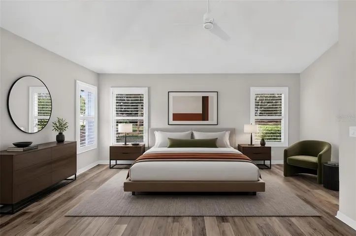Primary Bedroom - Virtually Staged