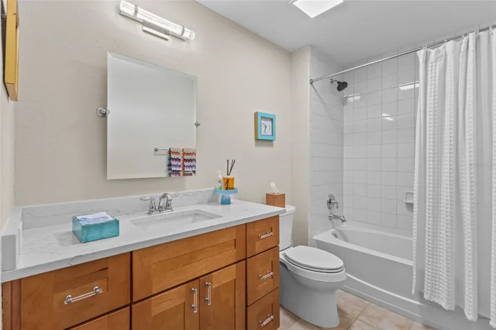 Bathroom 2 with updated vanity