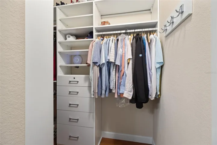 You'll find custom California closets in all the bedrooms.