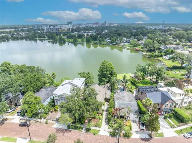 Surrounded by elegant homes