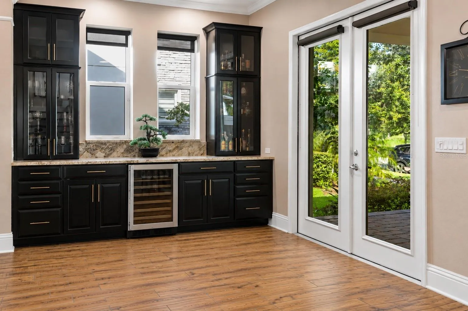 AI-edited to remove furniture to show the space