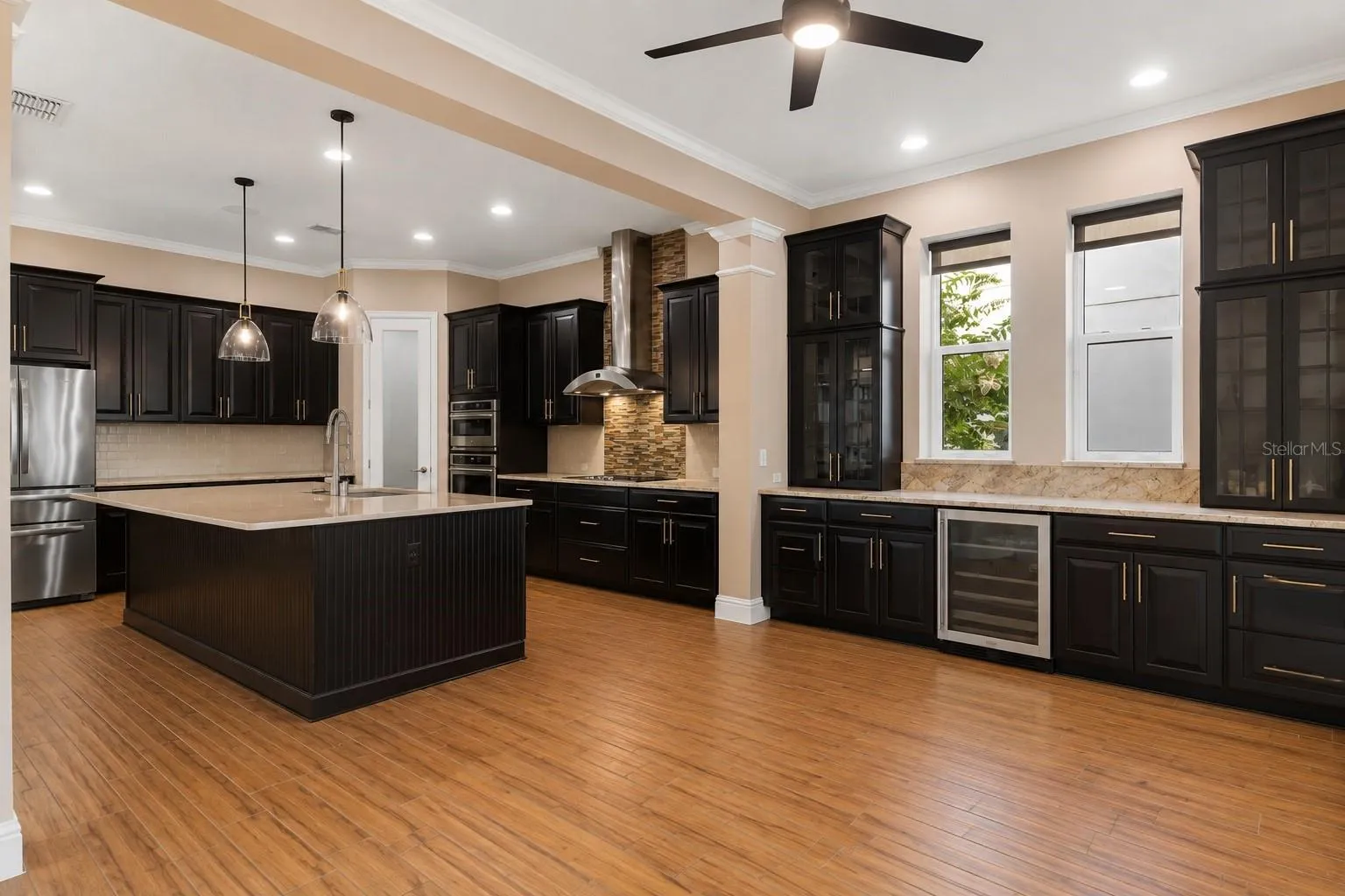 AI-edited to remove furniture to show the space
