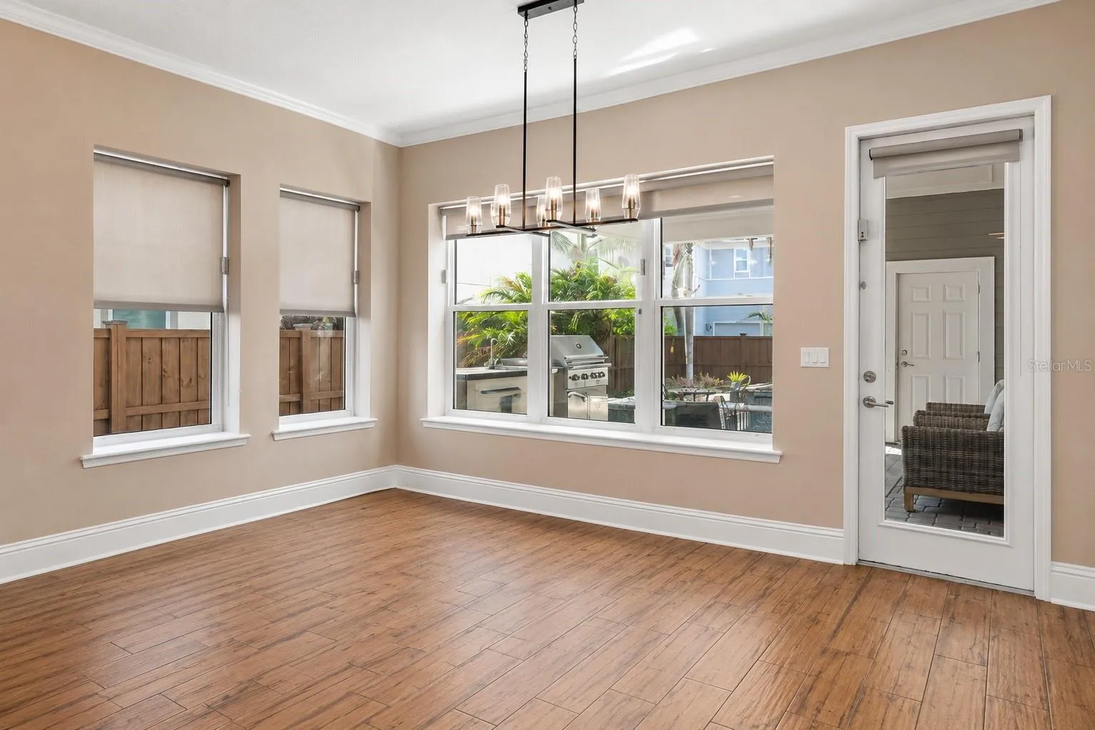 AI-edited to remove furniture to show the space